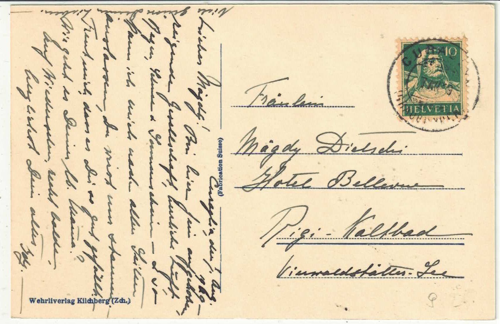 Cartoline postali: Curaglia - Lukanierroute – Usato da Ettingen venduto da Kartenplanet 1
