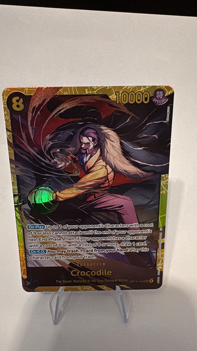 Bandai Carte collezionabili: One Piece TCG - OP14-120 Crocodile – Nuovo (secondo la descrizione) da Birsfelden venduto da alex4127