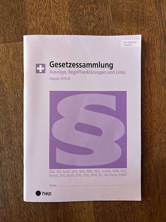 Libri: Gesetzessammlung – Nuovo e nell'imballaggio originale da Kilchberg ZH venduto da dar_fy7k
