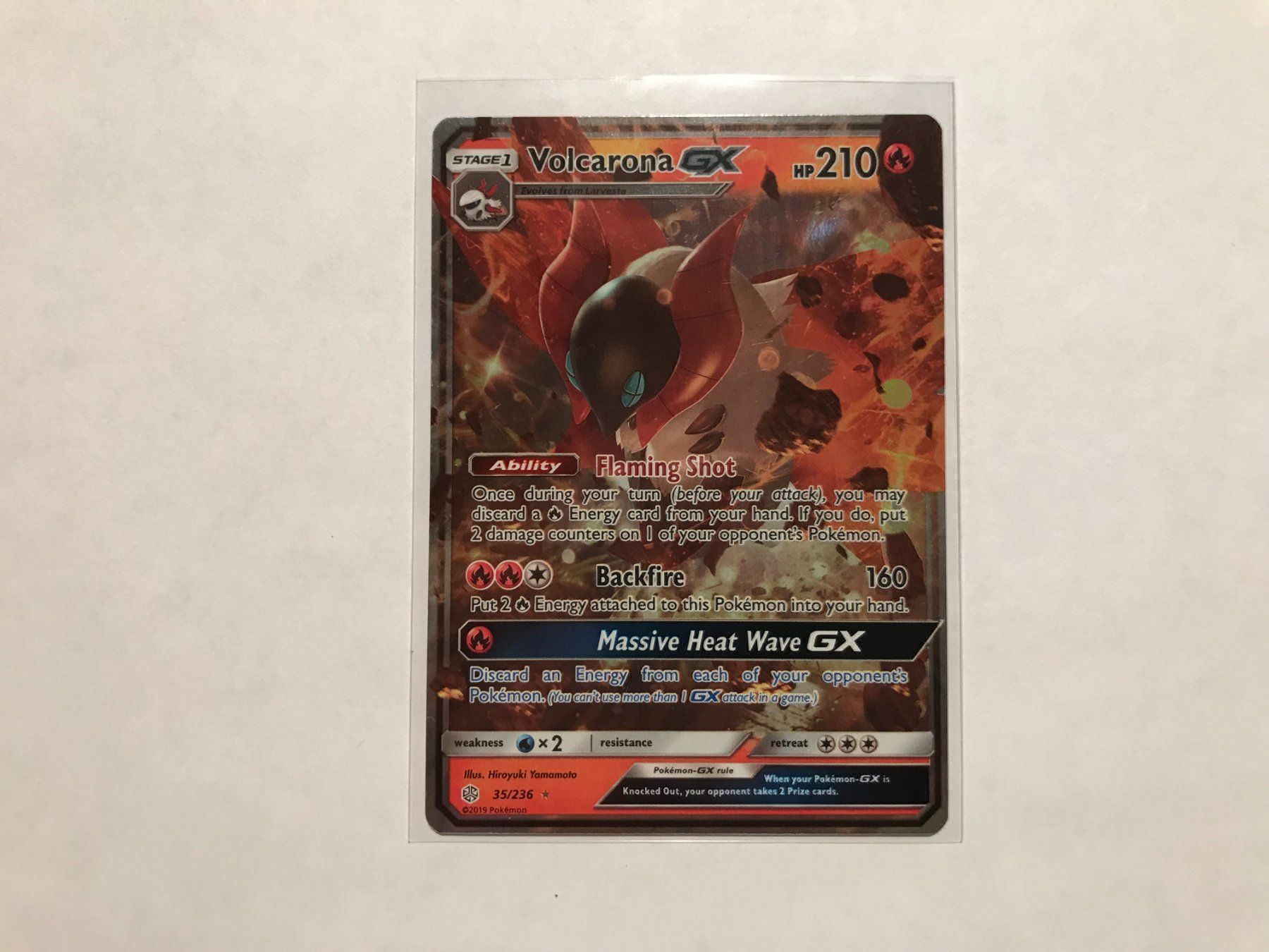 Pokémon Carte collezionabili: Volcarona GX – Nuovo (secondo la descrizione) da Hagendorn venduto da Pokecollectorch
