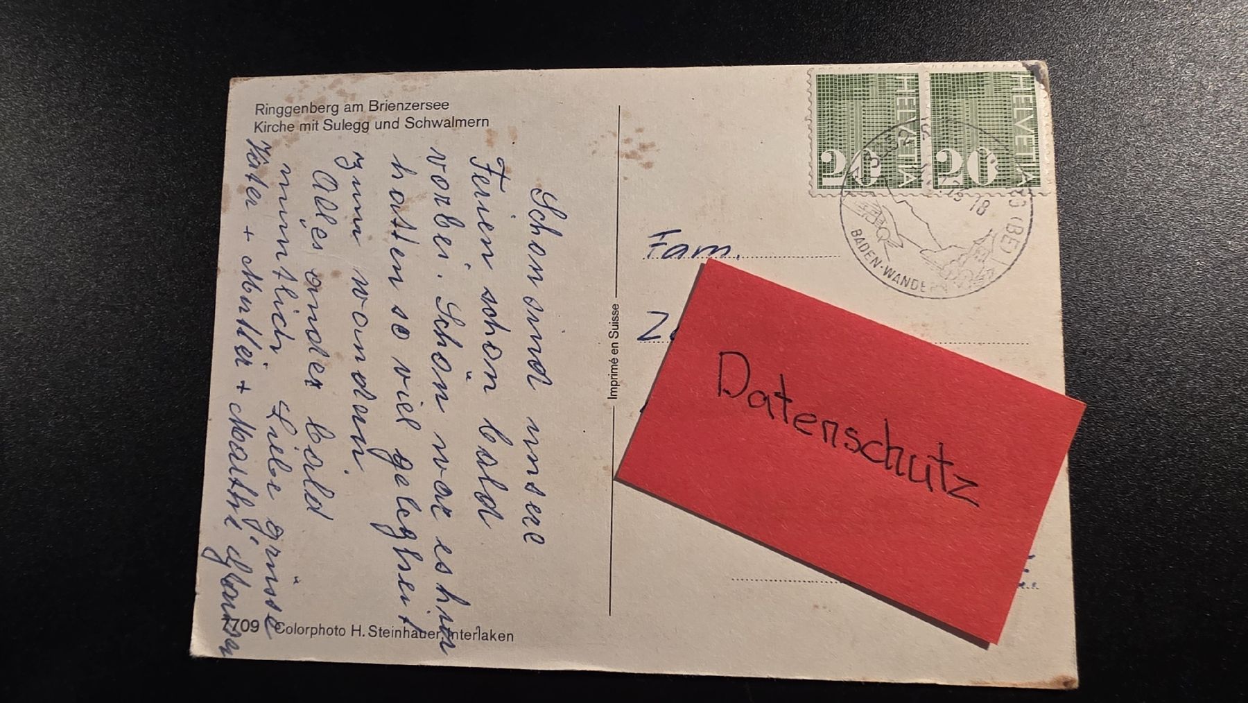 Cartoline postali: Originale, alte Ansichtskarte Reinggenberg BE, 1976 – Usato da Burgdorf venduto da MIDICLORIAN 1