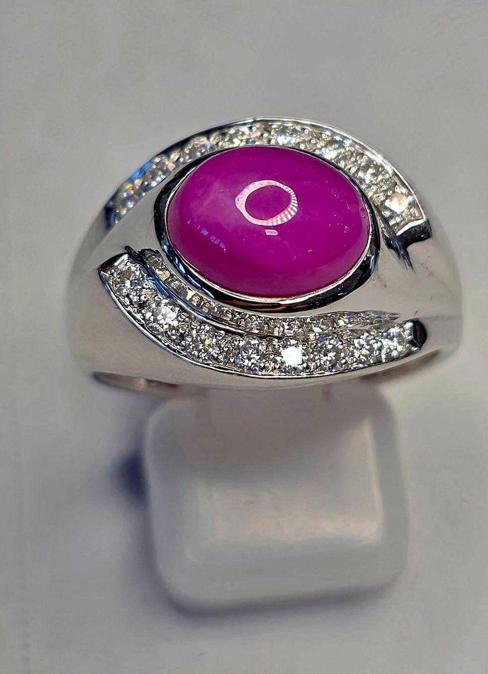 Anelli: Stern Rubin Silber Fingerring – Nuovo (secondo la descrizione) da Zürich venduto da benedikt12 6