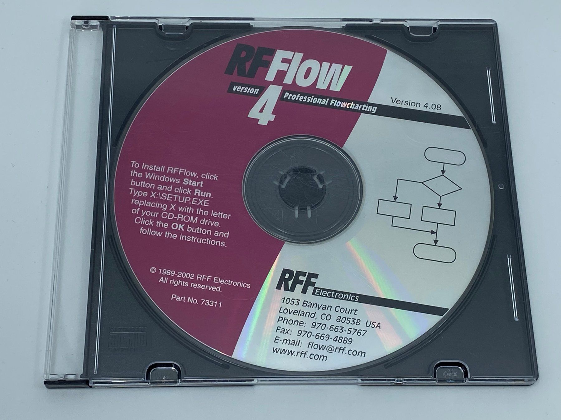Software: RFFlow 4.08 Professional Flowcharting – Usato da Langwiesen venduto da Restposten-24