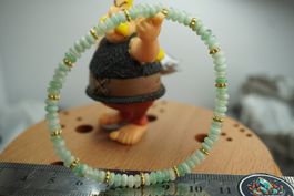 Aventurin Grün  Armband  4mmx2mm  18,5cm   TOPSTONE