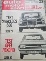 AMS 23/66 Mercedes 600 Qpel Rekord Brabham - Kadett Fiat xa