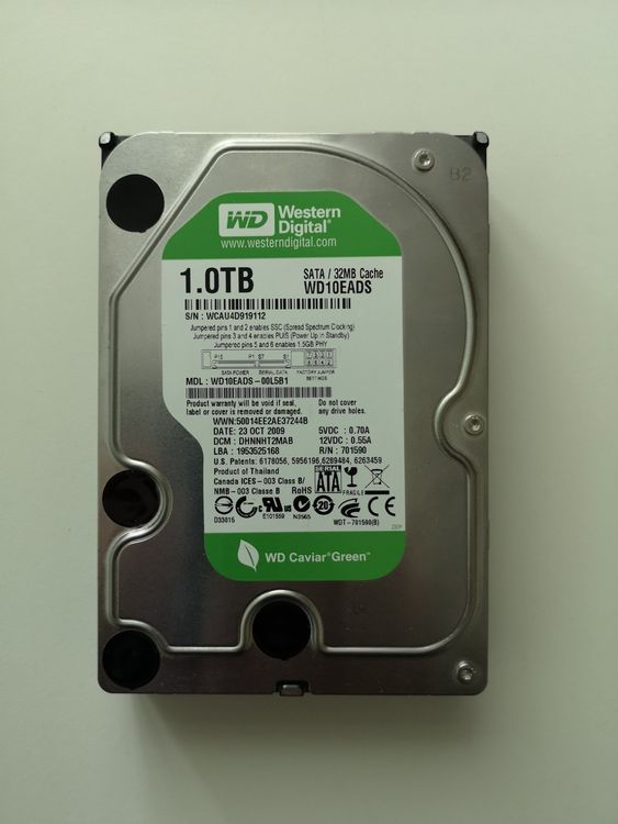 WD green 1TB HDD 3.5" Internal Hard Drive SATA | Kaufen auf Ricardo