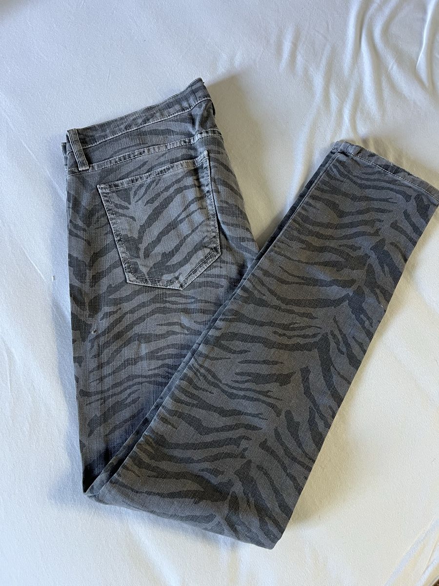 Jeans: Current/Elliott Graue Jeans mit Zebra-Muster - Grösse 27 – Usato da Zürich venduto da MonGusta