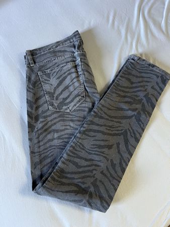 Current/Elliott Graue Jeans mit Zebra-Muster - Grösse 27