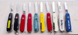 10 x Victorinox/Wenger Sackmesser Swiss Made 