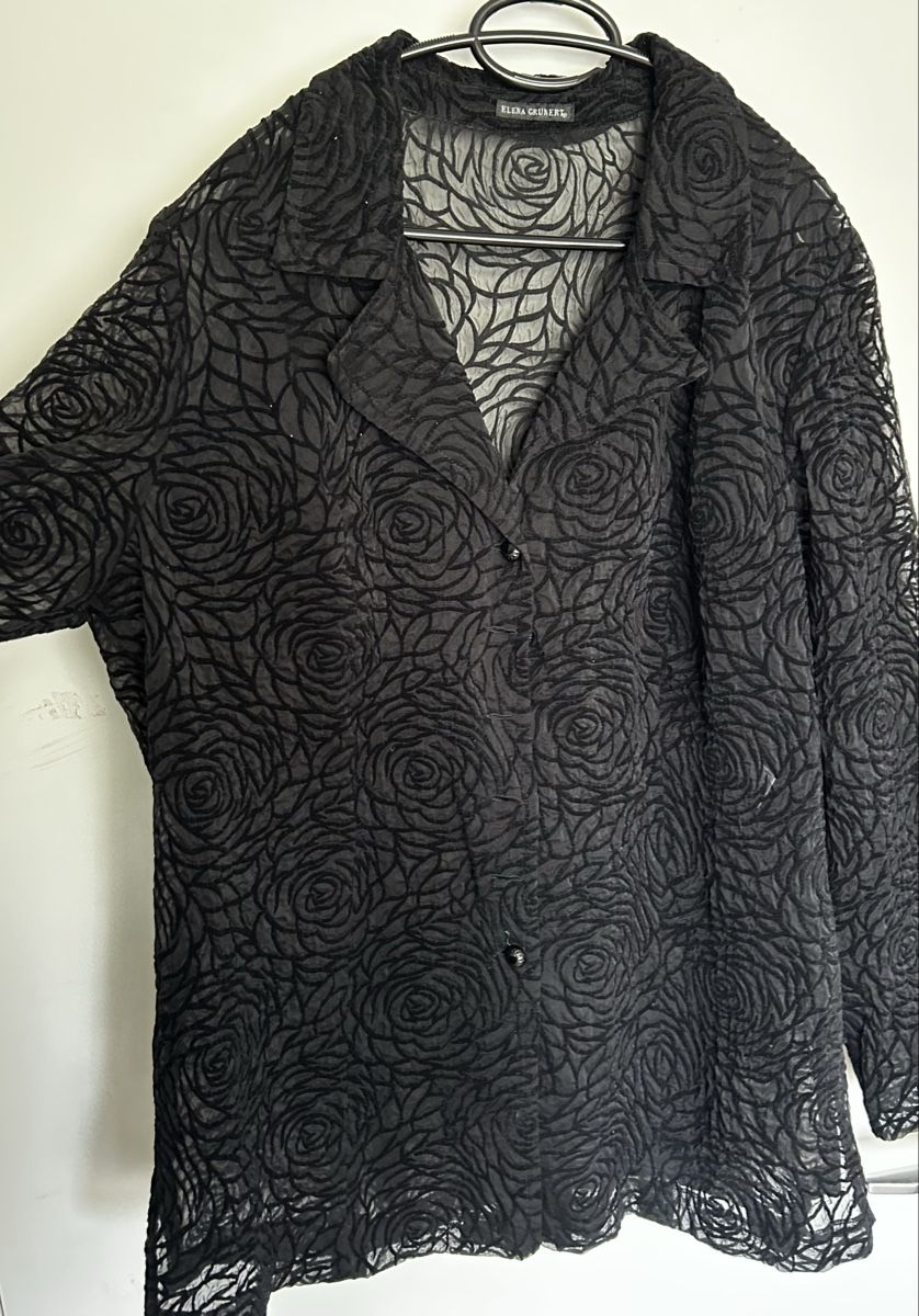Camicie: Schwarzes Hemd mit Blumenmuster – Nuovo (secondo la descrizione) da Zürich venduto da ElsterAuge7