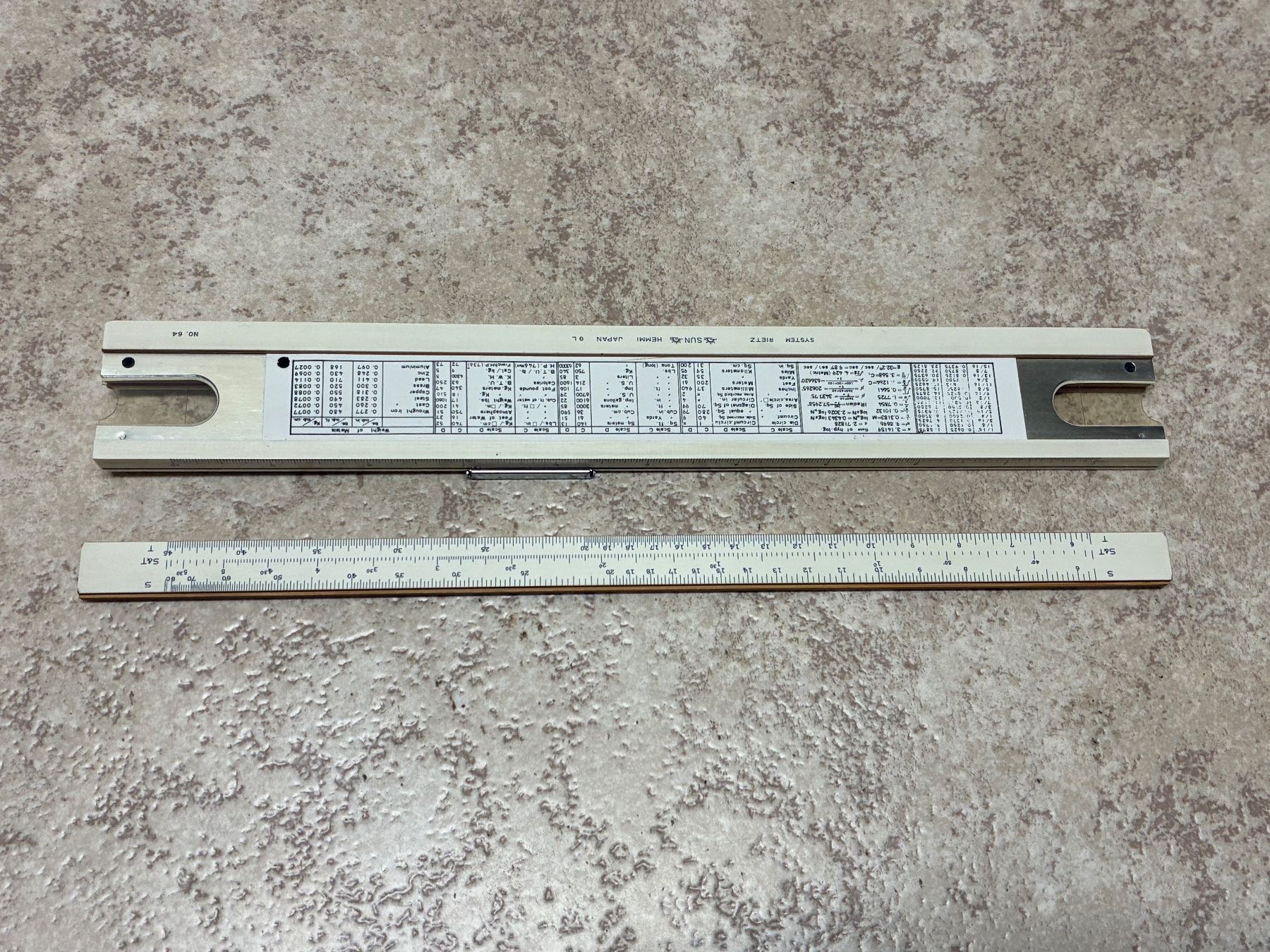 Misurare: Rechenschieber Rietz No.64 / 60ziger – Usato da Horw venduto da adler65