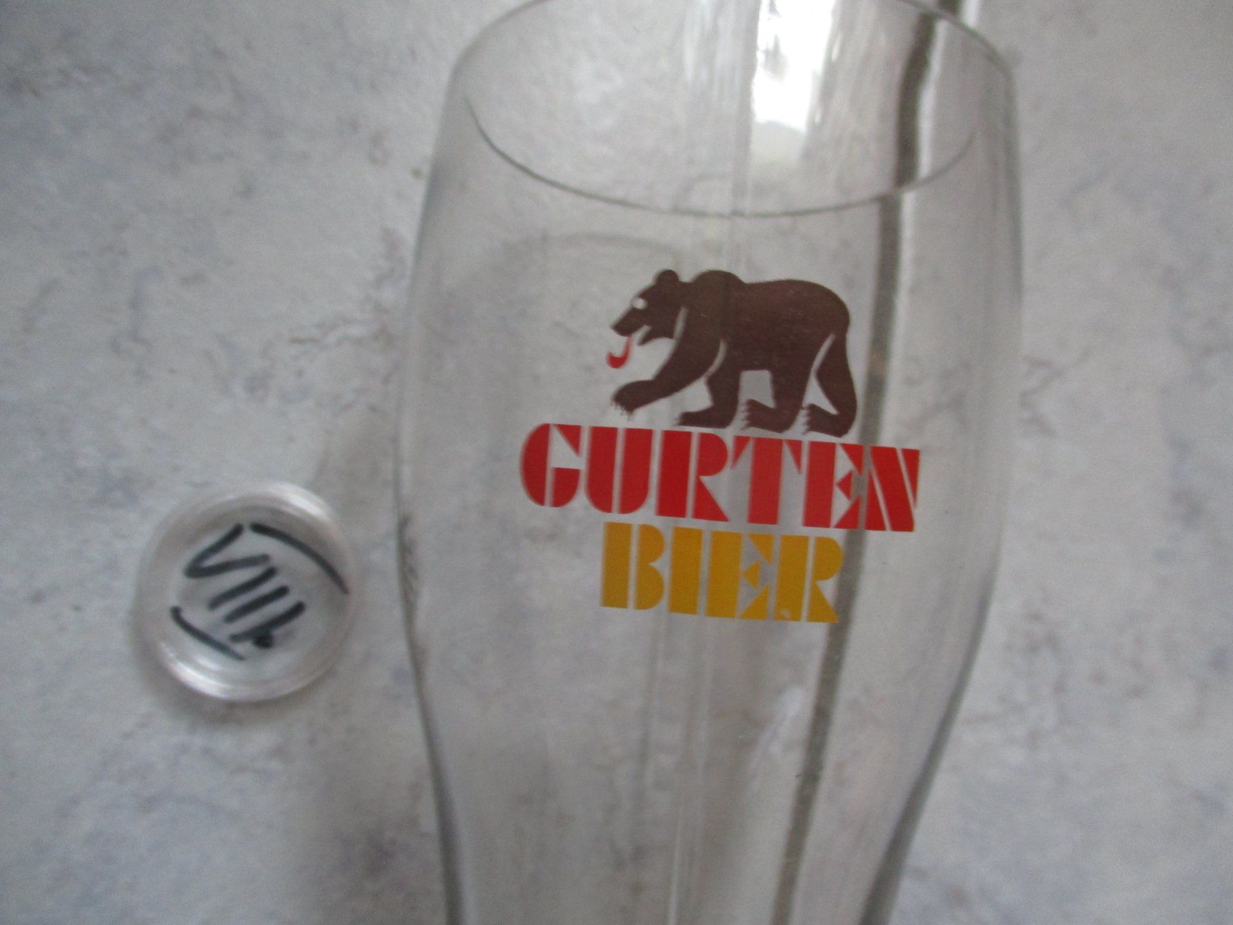 Gläser: Bierglas Stiefel, Gurten Bier – Gebraucht aus Birsfelden von alles-muss-raus