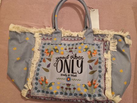 Sommer Tasche "Emily & Noah" Neu mit Etikett Hellblau