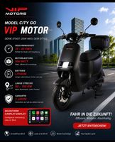 Elektroroller VIP Motors City Go 25 km/h neu mit CarPlay