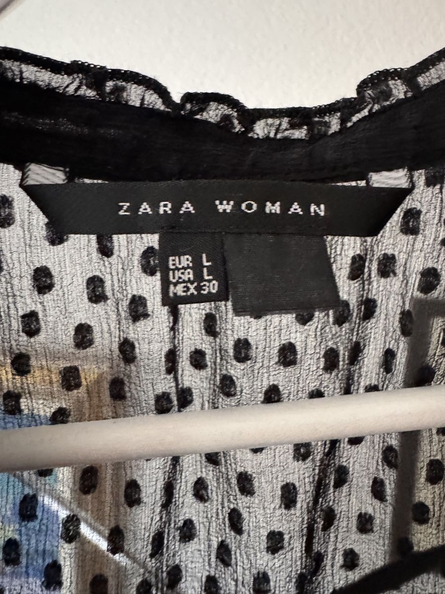 Zara Camicette: Schwarze Zara Bluse, Gr. L – Usato da Bern venduto da Arecibo07 1