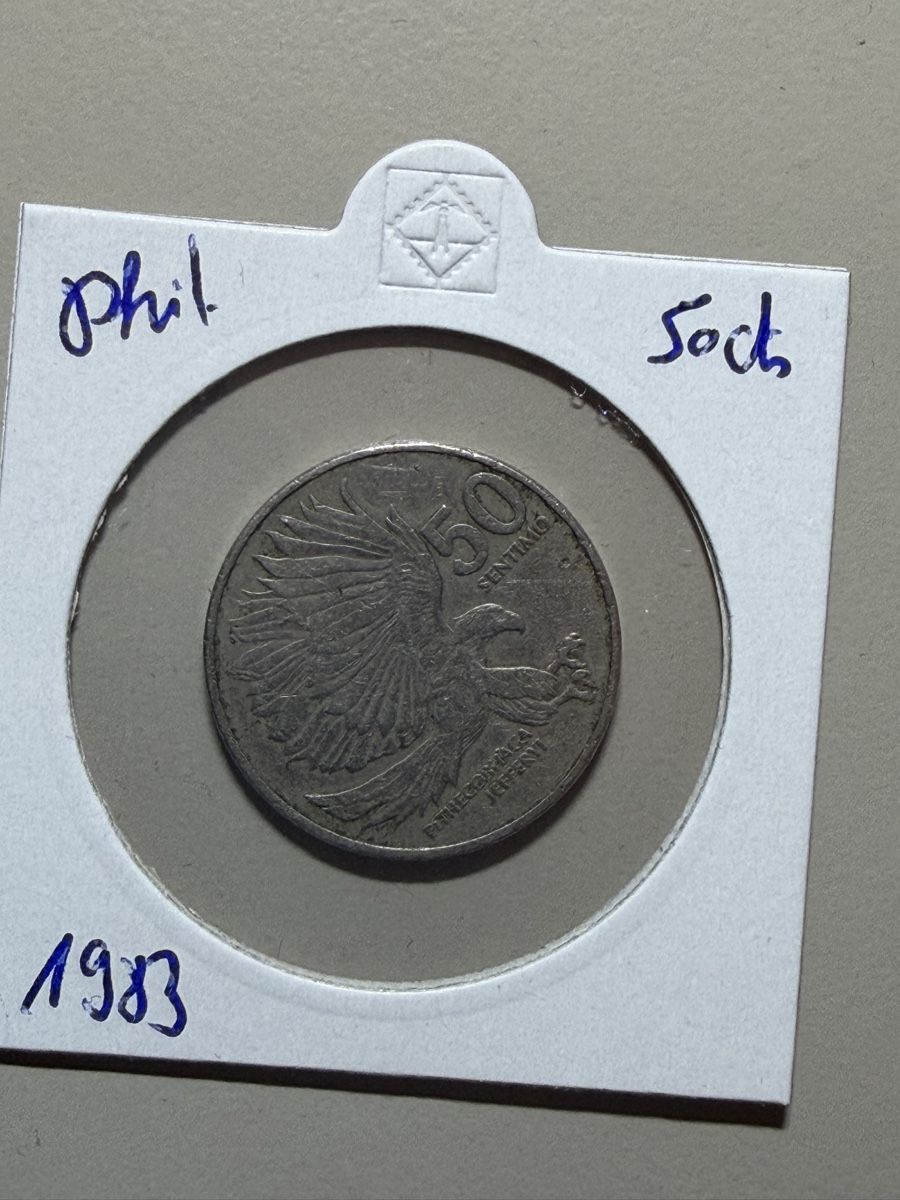 Tutti le monete: Philippines - 50 cents - 1983 – Usato da Payerne venduto da Mike1682