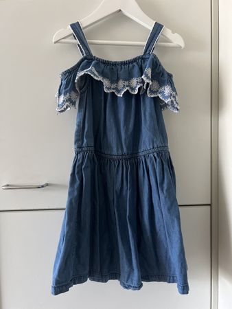 Sommerkleid blau, Gr.116