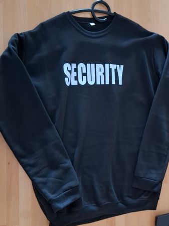 Pulli mit Schriftzug Security vorne und hinten Gr. XXL