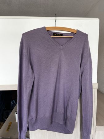 Loro Piana Cashmere V Neck Purple