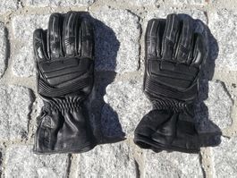 Motorrad Handschuhe Töff Damen Leder Schwarz