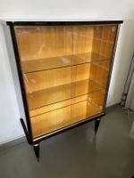 Vitrine art déco vintage en macassar des années 50