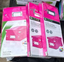 3 Stk. Leitz Ablageboxen in pink