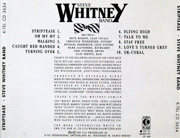 CDs: CD Steve Whitney Band - Striptease (1989) – Gebraucht aus Möriken AG von mineralia 1