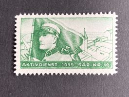 Schweiz 1939 Soldatenmarke Sappeure Sap.Kp. II/6 grün postfr