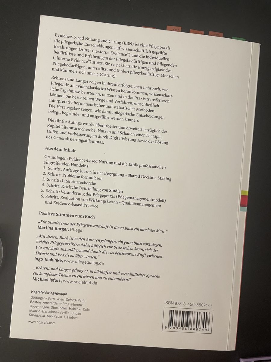 Libri: Evidence based Nursing and Caring, top Zustand! – Usato da Visp venduto da Stebar1966 8