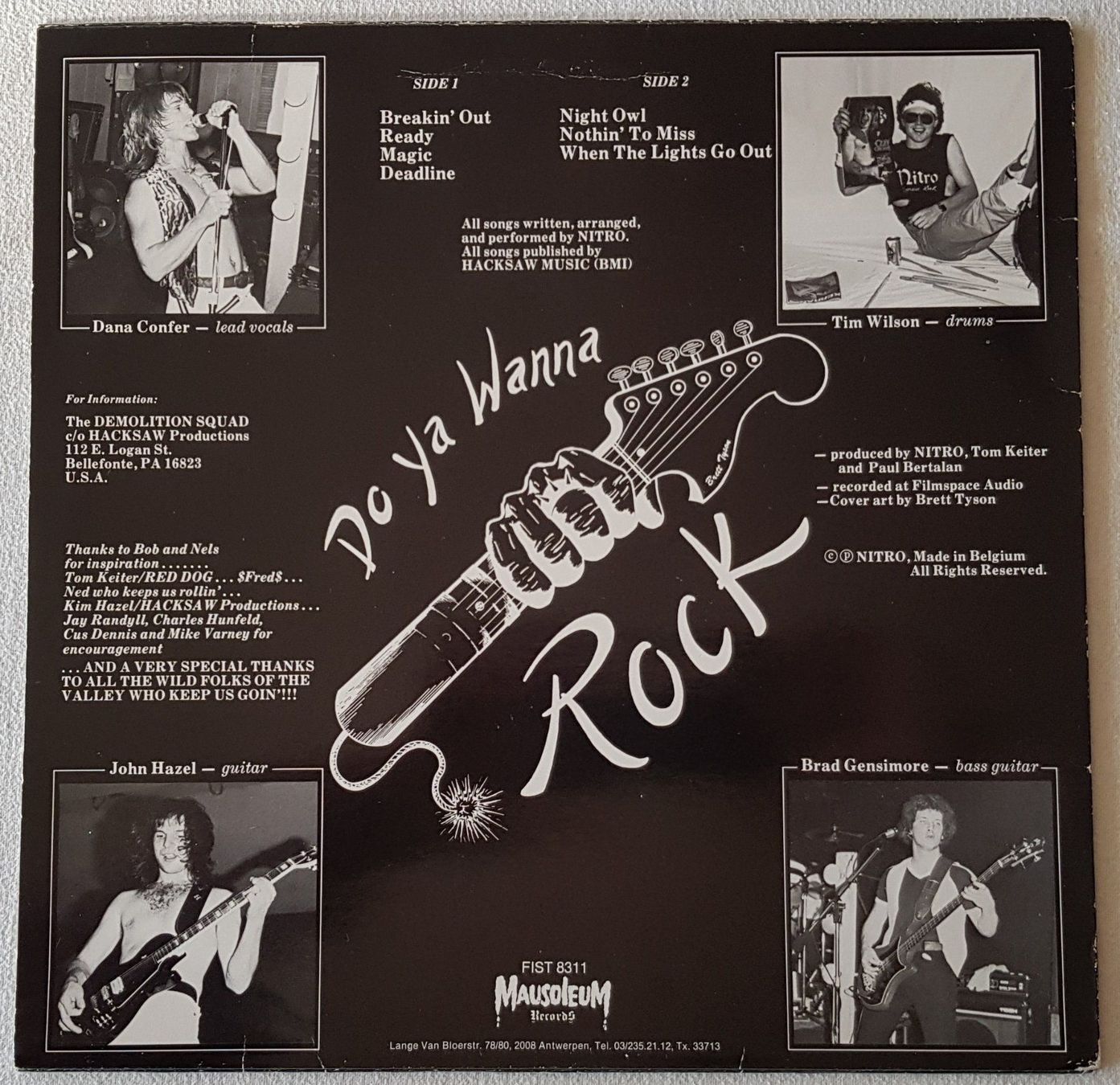 Vinyles: Nitro – Lethal + II - LP - 1984 - First Press - Mausoleum – D'occasion à Uster par Zardodel 1