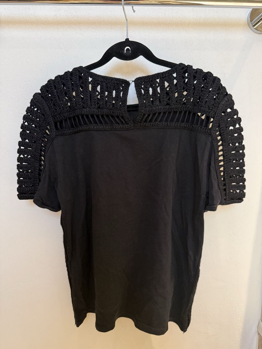 Maje Tops: Haut Maje noir taille 2 crochet  – D'occasion à Schönried par mae_hb92