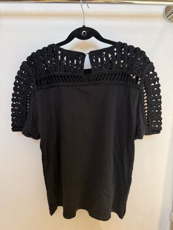 Haut Maje noir taille 2 crochet 