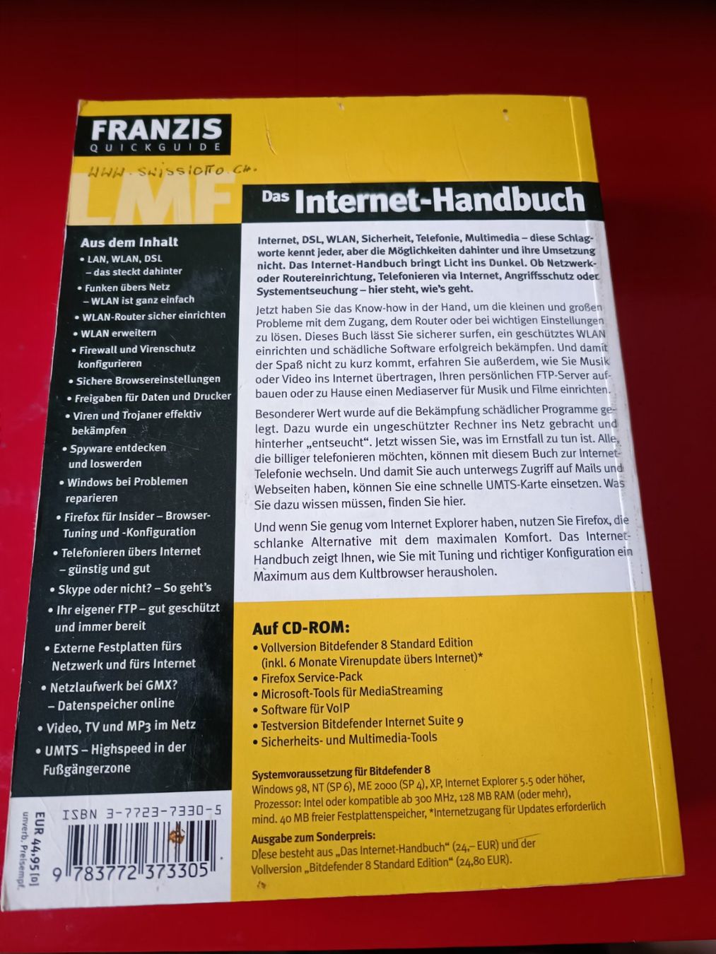 Bücher: 1 INTERNETHANDBUCH inklusiv Vollversion BITDEFENDER 8 fast – Gebraucht aus Glis von MYS-Wallis2020 3