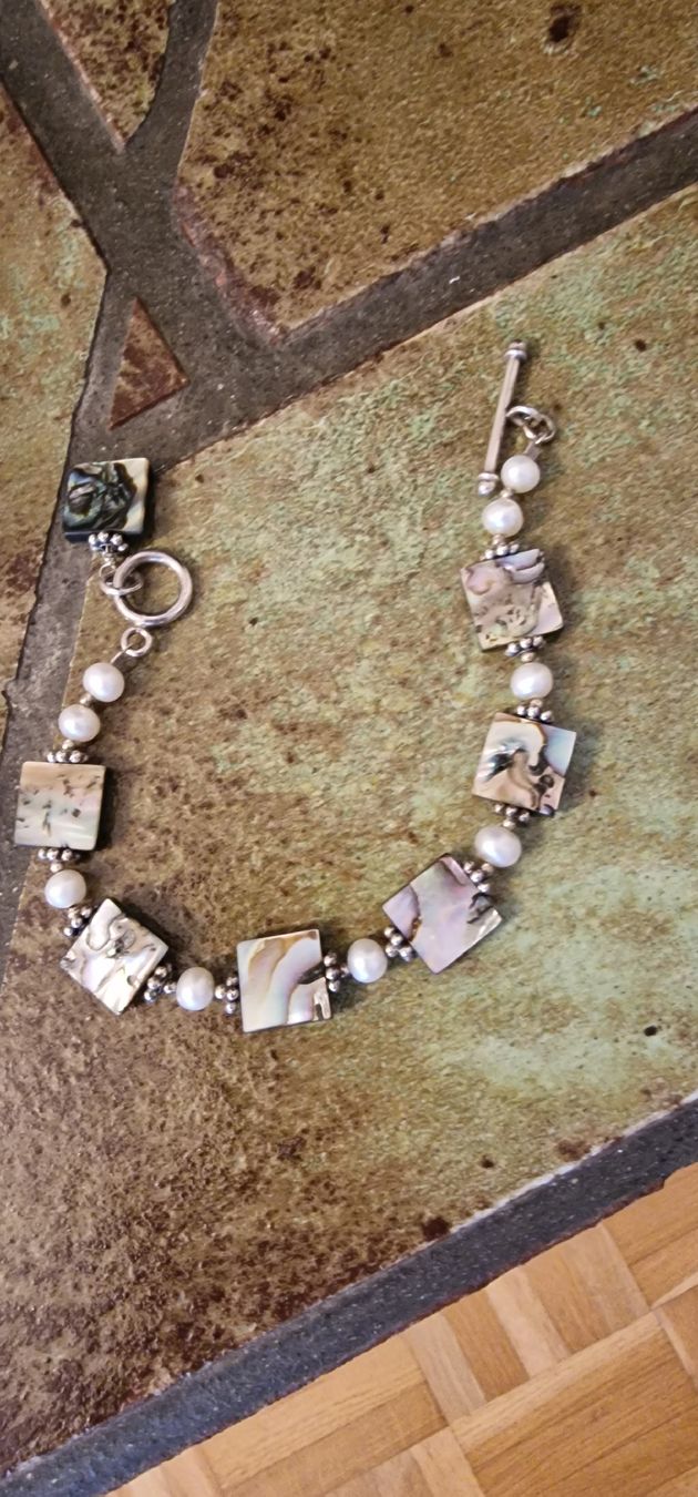 Bracciali & Braccialetti: Art Deco Perlen Armband Silber 925 – Usato da St. Gallen venduto da mania03
