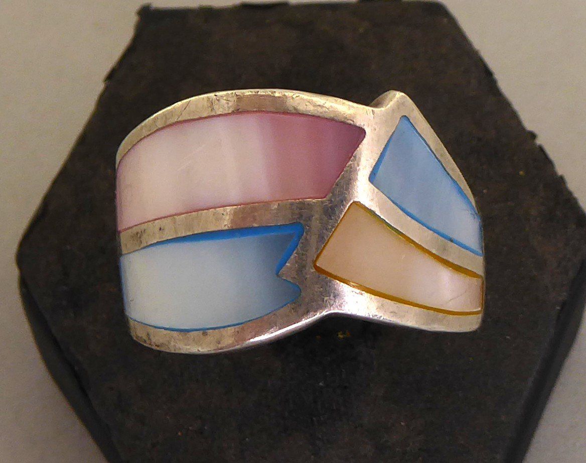 Ringe: Ring 925 Silber mit Perlmutter – Gebraucht aus Muri AG von Lineli2020 1