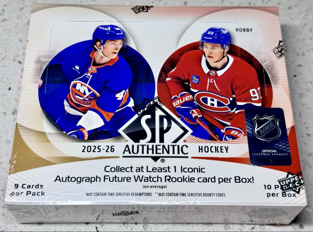 Carte collezionabili: SP Authentic hobby box 2025-2026 – Nuovo e nell'imballaggio originale da CHÂTEL-ST-DENIS venduto da Grepson