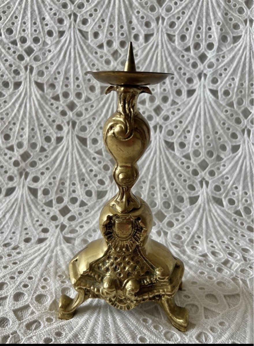 Kerzenständer: Messing Kerzenständer 6cm Dm Barock Stil 1200 Gram – Gebraucht aus Frenkendorf von Only1