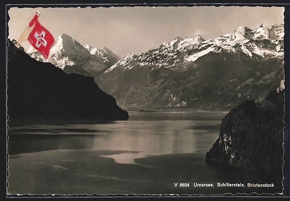 Cartoline postali: Urnersee, Panorama mit Bristenstock, Sch – Usato da Berlin venduto da bartko-reher