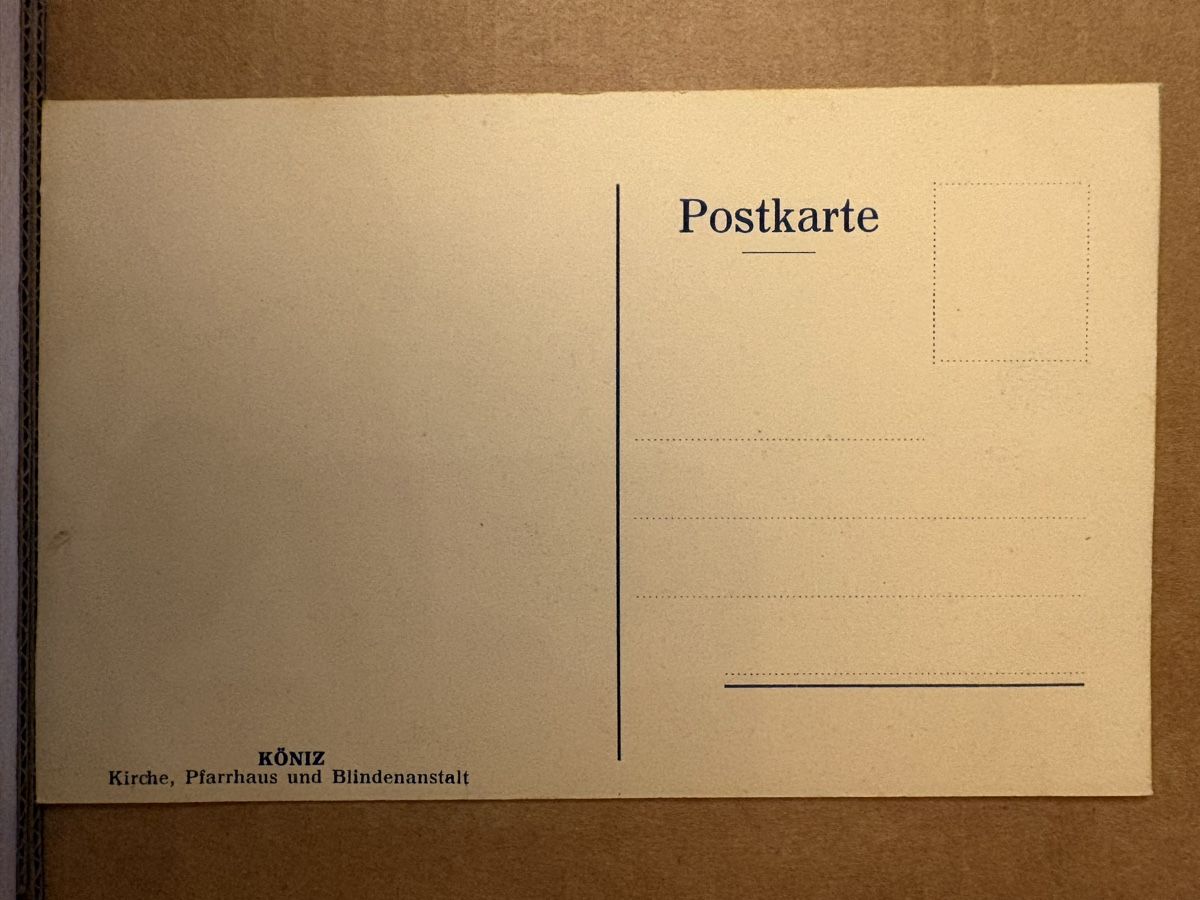 Cartoline postali: AK von Köniz / Kirche – Usato da Rümlang venduto da Kartenpost1 1