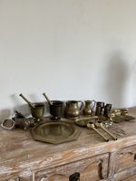 Konvolut Messing Gegenstaende Antik