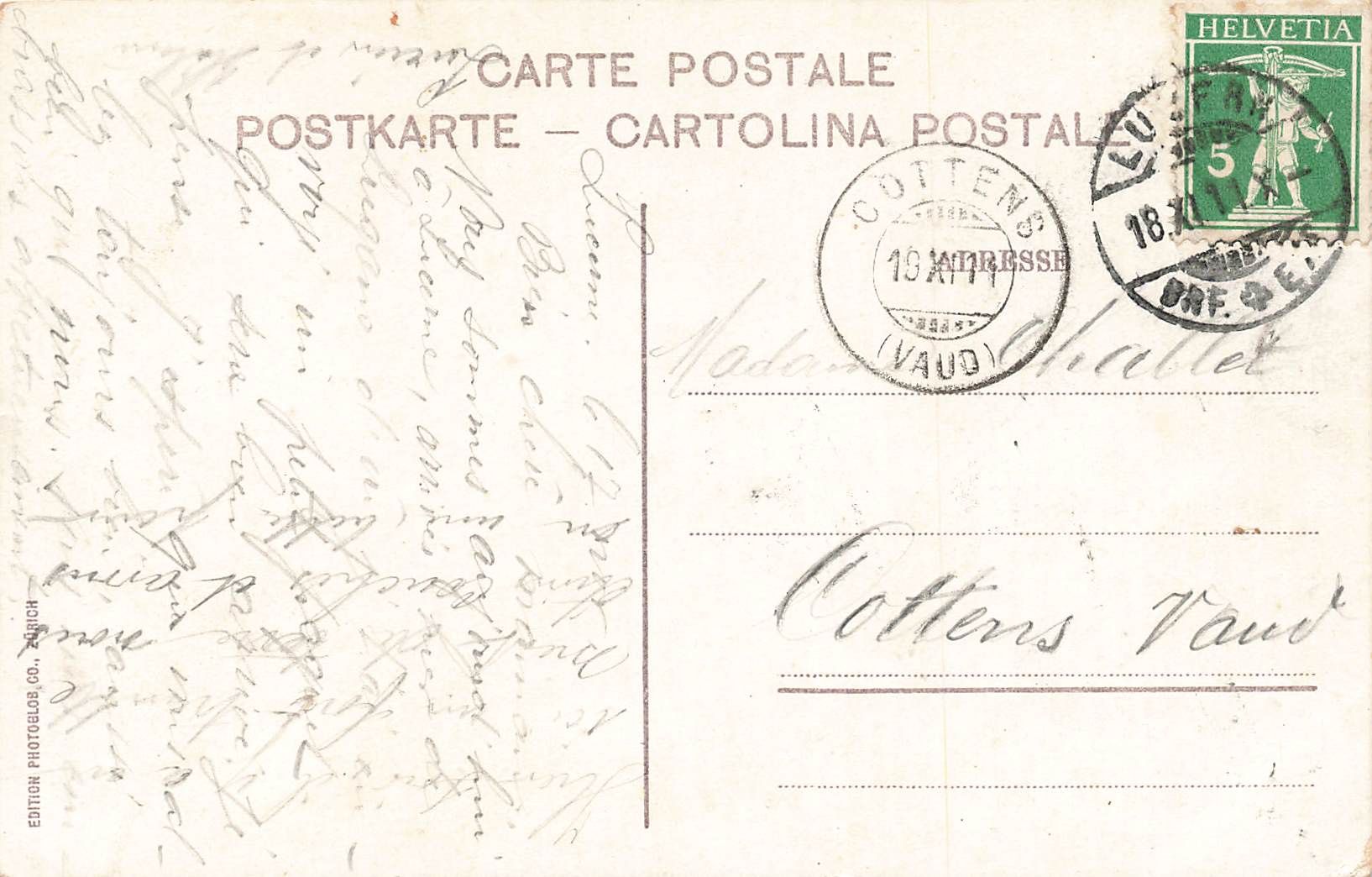 Cartoline postali: Axenstrassse mit bristenstock Postkutsche – Usato da Biasca venduto da Blenio71 1