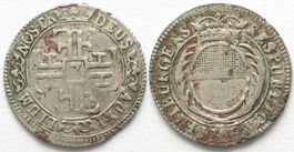 FREIBURG / FRIBOURG Achtelgulden (7 Kreuzer) 1787 Silber