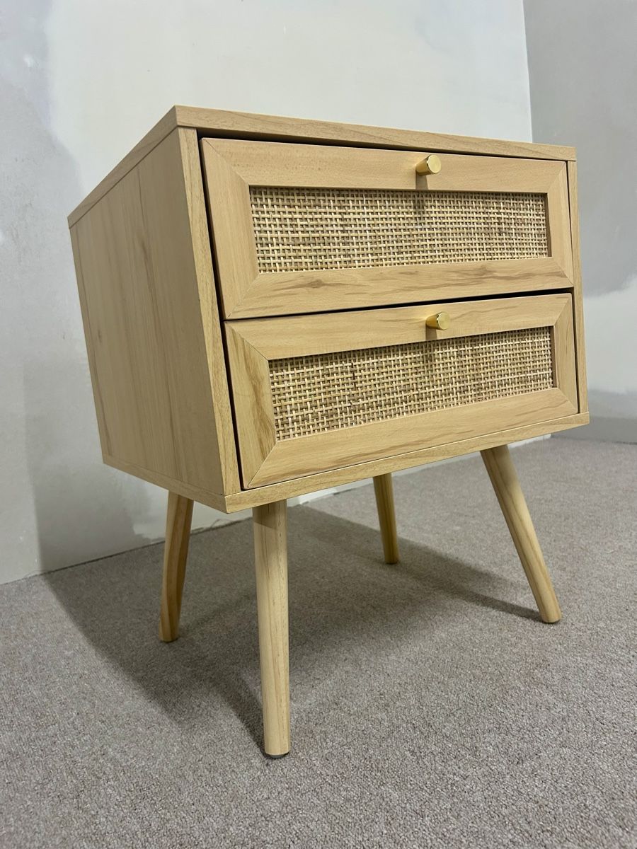 Comodini: Nachttisch mit 2 Schubladen aus Rattan Boho PEROTE – Usato da Rickenbach ZH venduto da Der-Insider 4