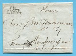 Faltbrief von Basel nach Meersburg am Bodensee 1803