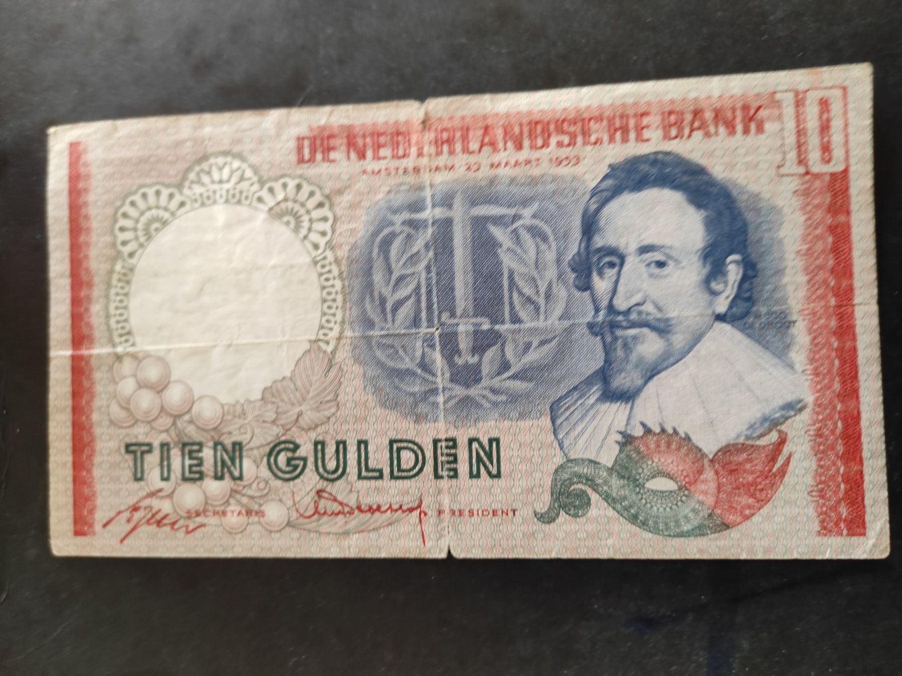 Banconote: 10 Gulden 1953 Pays-Bas – Usato da Couvet venduto da lulul
