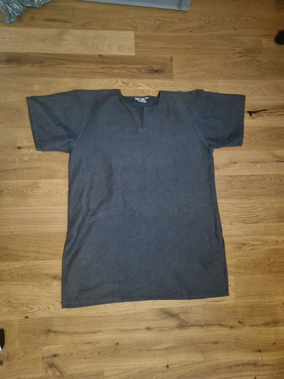 Produktbild von Mittelalter Tunika Albrecht Mit Borte, Langarm, Dunkelblau