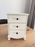 Mini Kommode/ Schmuckkästchen weiss 3 Schubladen 