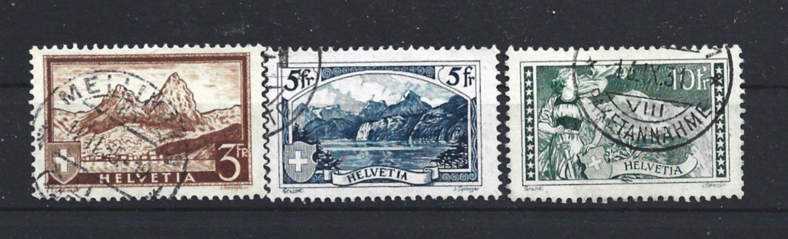 Tutti i francobolli: 1928 Schweiz – Usato da Trübbach venduto da Sammer51