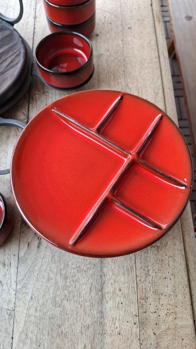 Set di piatti: Fondue Chinoise rot – Usato da Zürich venduto da witike 2
