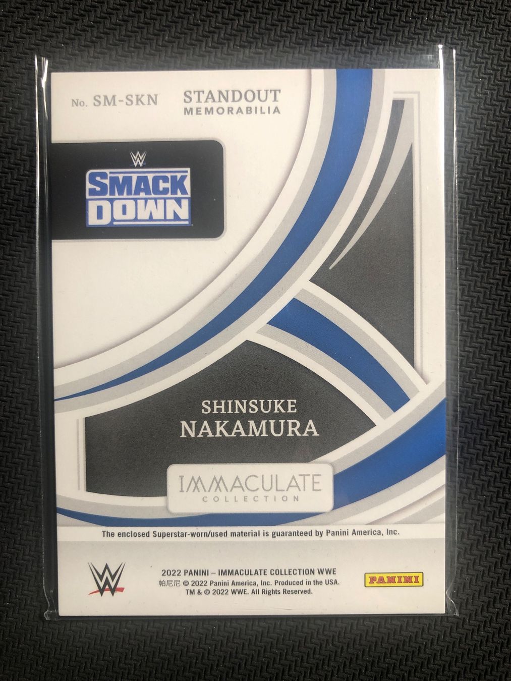Topps Cartes à collectionner: Panini Immaculte WWE Shinsuke Nakamura /25 – D'occasion à Wangenried par Garagara 1